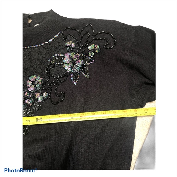 Vtg Regency collection for Joyce sweater sequin XL - Picture 4 of 7